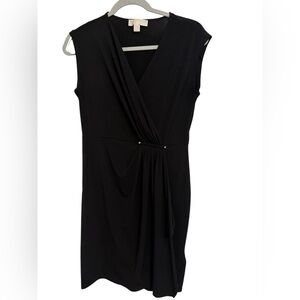 Michael Kors Black Sleeveless Midi Dress Size Small